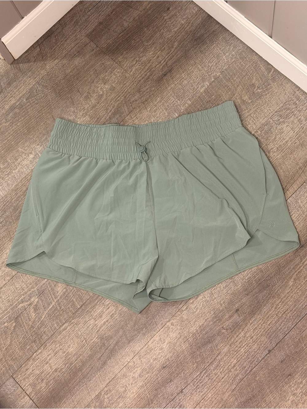 all in motion sage green women's athletic shorts